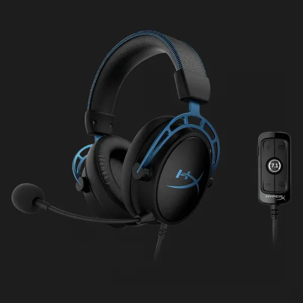 Ігрова гарнітура HyperX Cloud Alpha S 7.1 3.5mm/USB (Black/Blue)