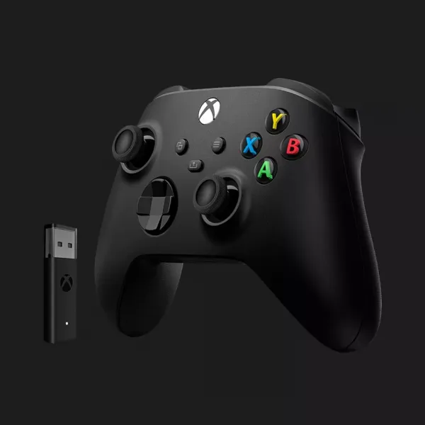 Геймпад Microsoft Xbox Series X/S Wireless Controller Carbon Black + Wireless Adapter