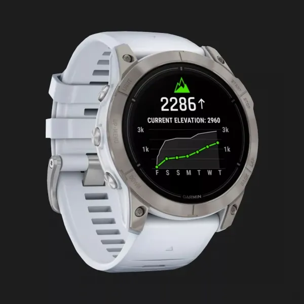 Garmin Epix Pro (Gen 2) Sapphire 51mm Titanium with Whitestone Band