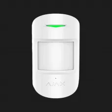 Датчик руху та розбиття скла Ajax CombiProtect, Jeweller, бездротовий (White)