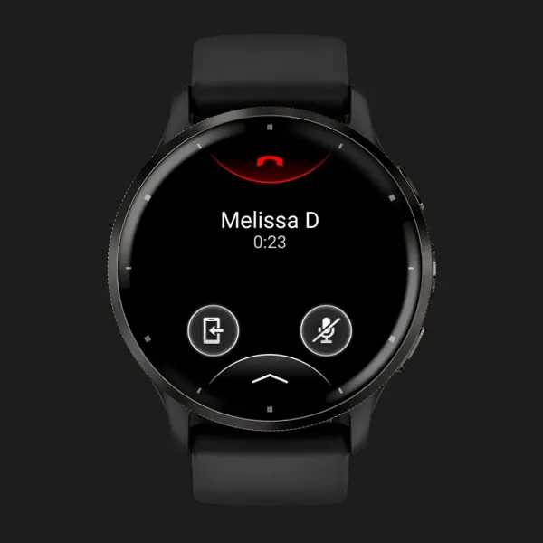 Garmin Venu 3 Slate Stainless Steel Bezel with Black Case and Silicone Band