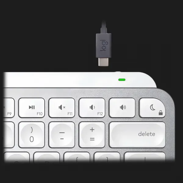Клавіатура бездротова Logitech MX Keys Mini For Mac Minimalist Wireless Illuminated (Pale Gray) (UA)