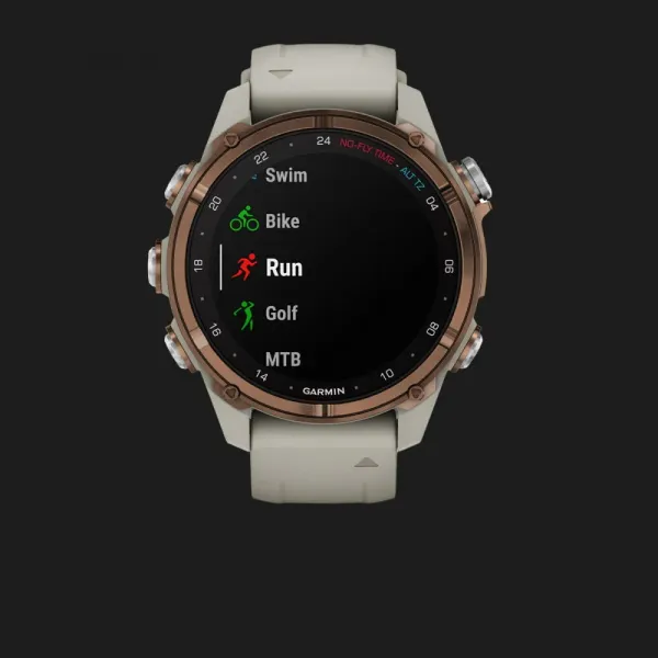 Garmin Descent Mk3i 43mm Bronze PVD Titanium with French Gray Silicone Band