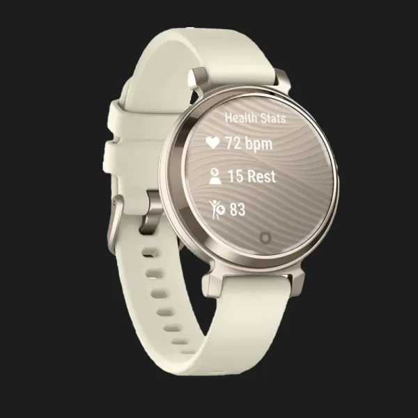 Garmin Lily 2 Cream Gold with Coconut Silicone Band