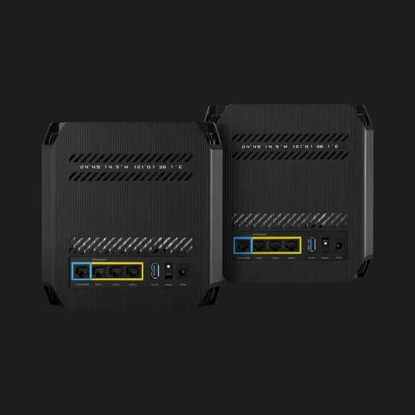 Wi-Fi Mesh система Asus ROG Rapture GT6 AX10000, 2 мод (Black)