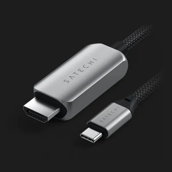 Кабель Satechi USB-C to HDMI 2.1 8K (1.8 m) (ST-YH8KCM) (Space Gray)