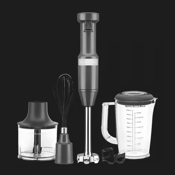 Блендер занурювальний KitchenAid з аксесуарами (Gray)