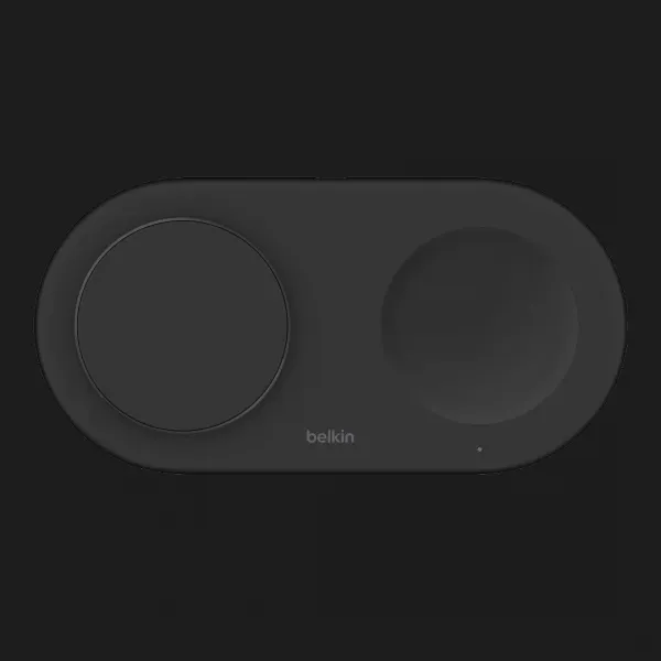 Безпровідна зарядка Belkin 2в1 15 Вт Pad Qi2 (Black)