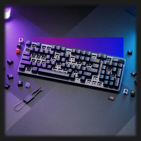 Клавіатура ігрова ASUS ROG Strix Scope II 96 Wireless NX Snow EN PBT (UA)