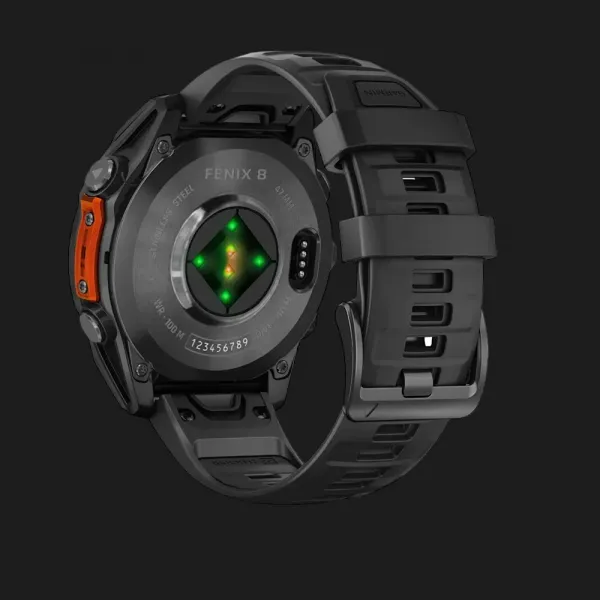Garmin Fenix 8 47mm AMOLED Slate Gray with Black Silicone Band