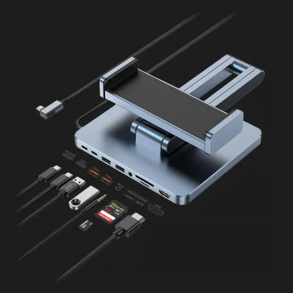 Підставка WIWU Adjustable 8 in 1 Hub Stand AH801 (Gray)