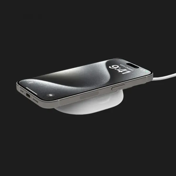Безпровідна зарядка Belkin 15 Вт Magnetic Stand Qi2 (White)