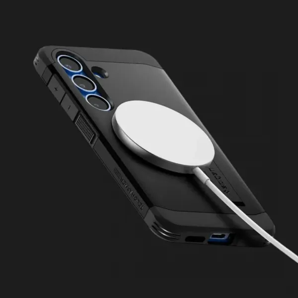 Чохол Spigen Tough Armor MagSafe для Samsung Galaxy S25 (Black)