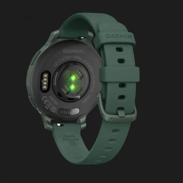 Garmin Lily 2 Active Jasper Green with Jasper Green Silicone Band