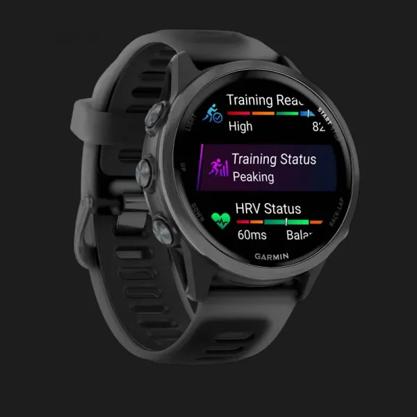 Garmin Forerunner 570 42mm Slate Gray Aluminum with Translucent Black/Black Band