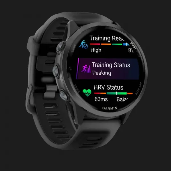 Garmin Forerunner 570 47mm Slate Gray Aluminum with Translucent Black/Black Band
