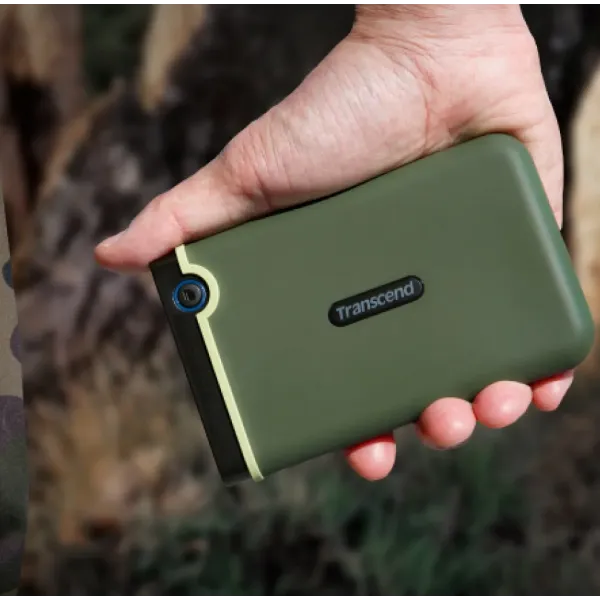 Портативний жорсткий диск Transcend 2TB USB 3.1 StoreJet 25M3 (Military Green)
