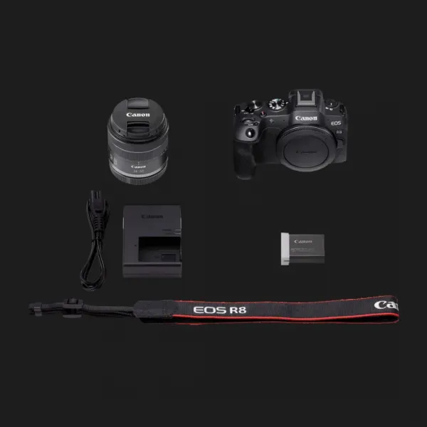 Цифровий фотоапарат Canon EOS R8 kit RF 24-50mm IS STM (Black) (5803C016) (Standard)