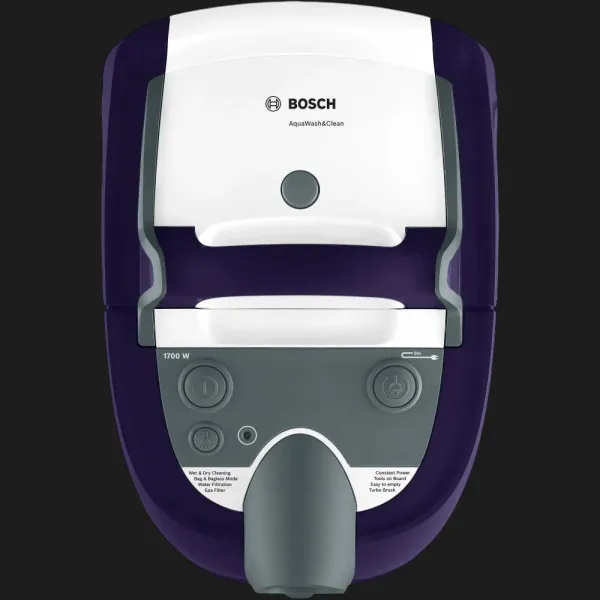 Пилосос миючий з аквафільтром Bosch Serie 4 AquaWash&Clean BWD41740 (Purple)
