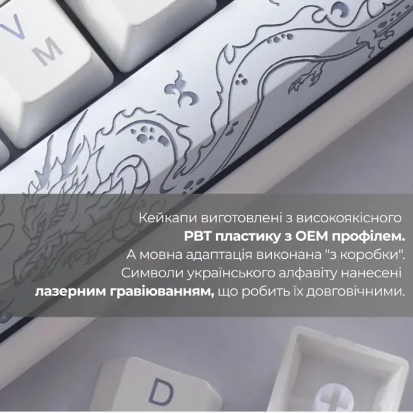 Клавіатура ігрова Ducky One 3 Cherry MX Speed silver RGB (White) (UA)