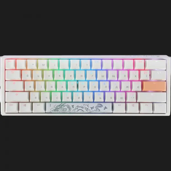 Клавіатура ігрова Ducky One 3 Mini Cherry MX Speed silver RGB (White) (UA)