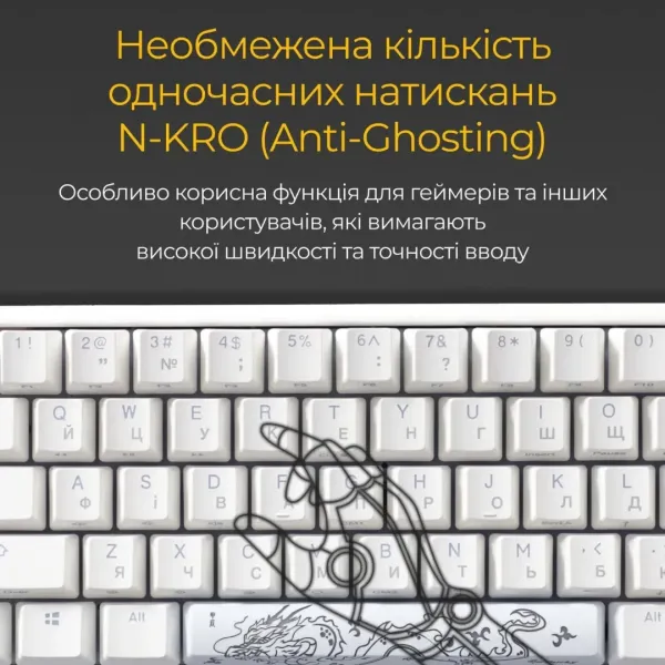 Клавіатура ігрова Ducky One 3 Mini Cherry MX Speed silver RGB (White) (UA)