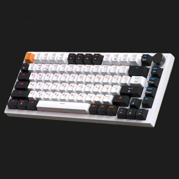 Ігрова клавіатура GamePro MK160W (Red) з Hot-Swap RGB White (UA)