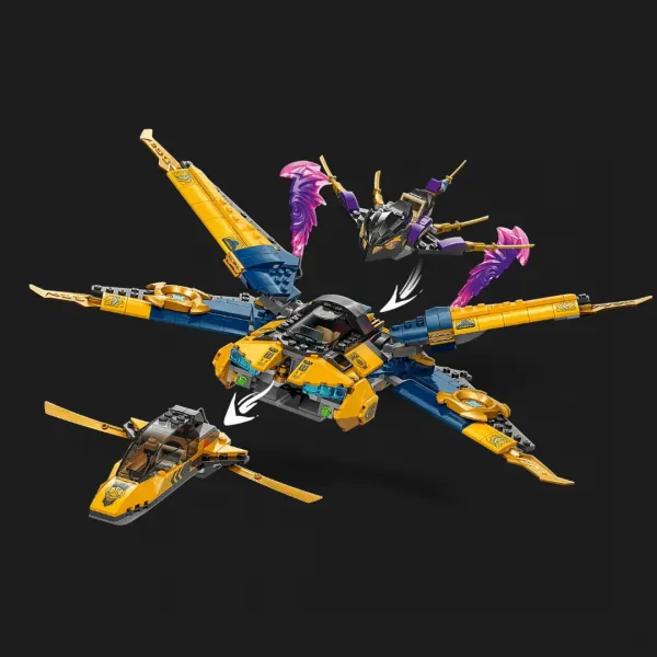Конструктор LEGO Ninjago Суперштормовий реактивний літак Рас та Арін (71833)