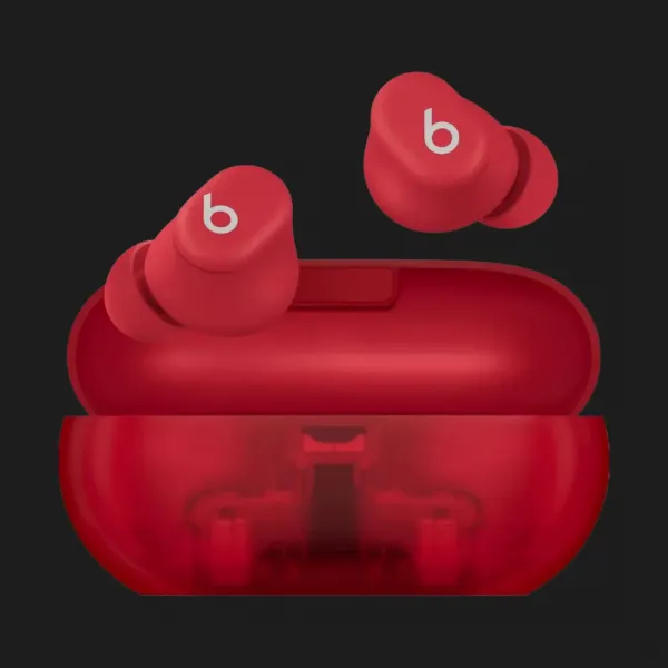 Навушники Beats Solo Buds (Transparent Red)