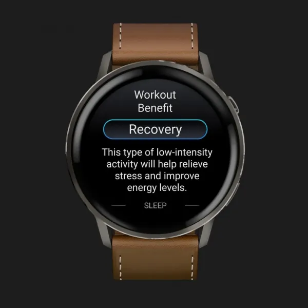 Garmin Venu 4 45mm Slate with Black Silicone Band and Brown Leather Band