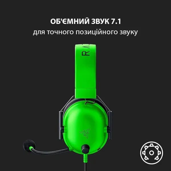 Ігрова гарнітура Razer Blackshark V2 X (Green) (RZ04-03240600-R3M1) (EU)