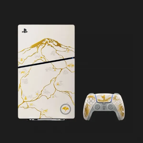 Ігрова приставка Sony PlayStation 5 Slim (Blu-Ray) (Ghost of Yotei Gold Limited Edition Bundle) (1TB)