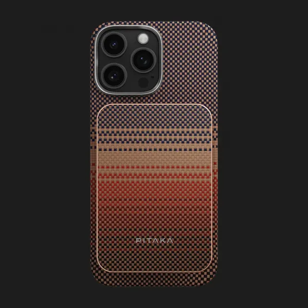 Зарядний пристрій Power Bank Pitaka Aramid Fiber Magnetic Qi2 (5000mAh) (Sunset)
