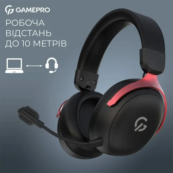 Ігрова гарнітура Gamepro HSW201BR (Black/Red) (UA)